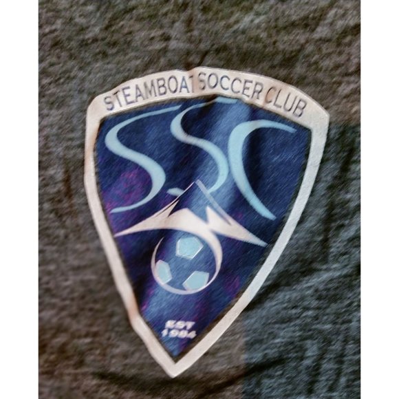 Steamboat Soccer Club Tank Top Pink Ribbon As strong as the Woman Next to Me Sm - Picture 3 of 6